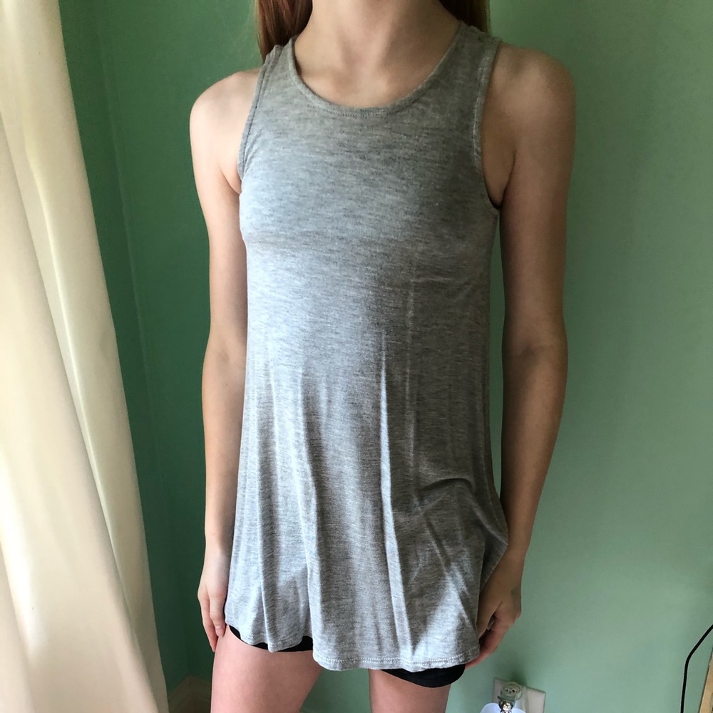 soft gray top